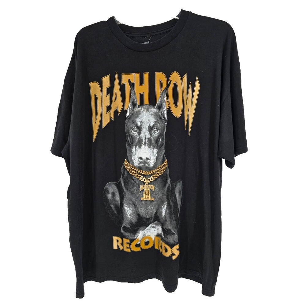 Black Death Row Records Size 2XL Mens T-Shirt Top NWT